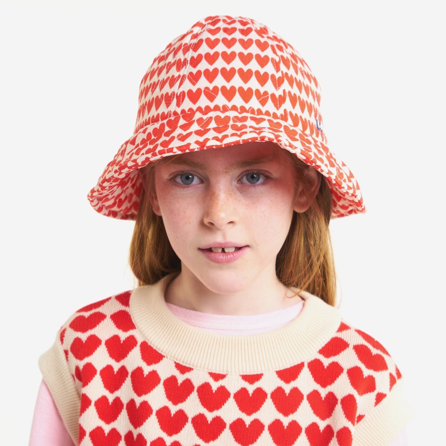 Bobo Choses Bobo Choses Hearts All Over Quilted Hat Hats