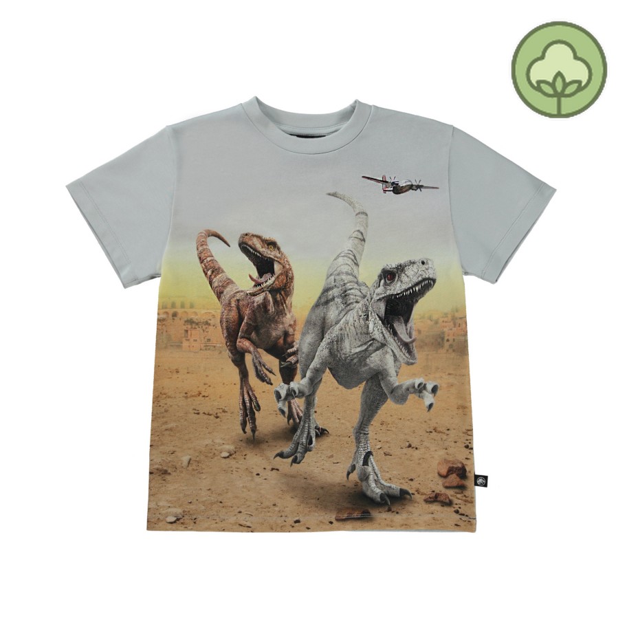 Molo Kids Molo X Jurassic World Kids Roxo Dinos Galore T Shirt Shirts