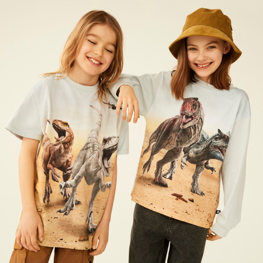 Molo Kids Molo X Jurassic World Kids Roxo Dinos Galore T Shirt Shirts