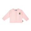 Moschino Moschino Kids Baby Cotton Cardigan Bear Batch Pink Cardigans