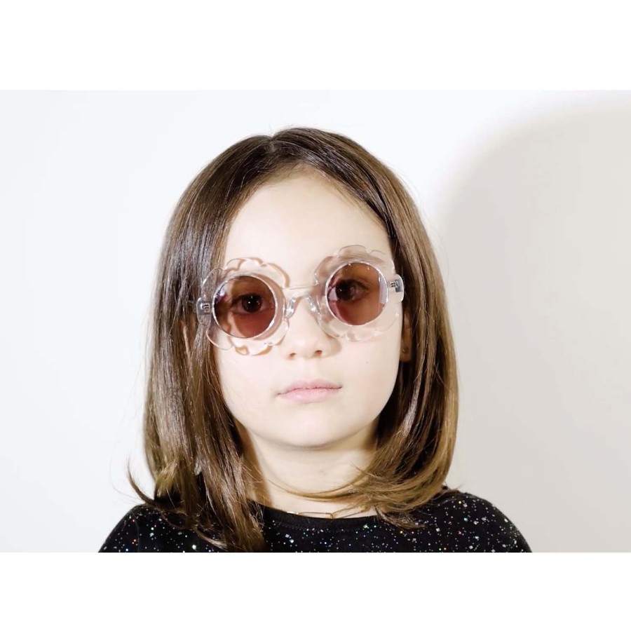 Sons + Daughters Eyewear Sons + Daughters Eyewear Pixie Transparent Champagne Sunglasses