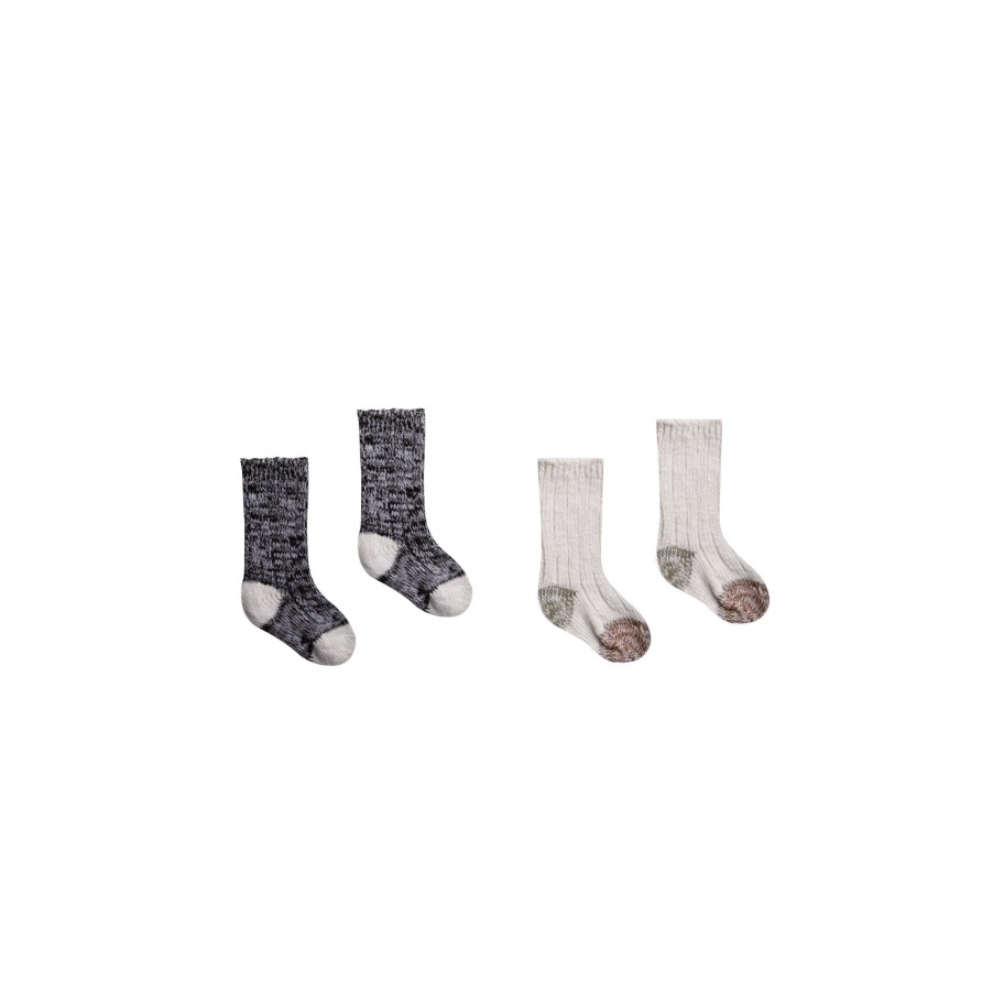 Rylee And Cru Rylee And Cru Chunky Knit Socks Set Color Block Socks