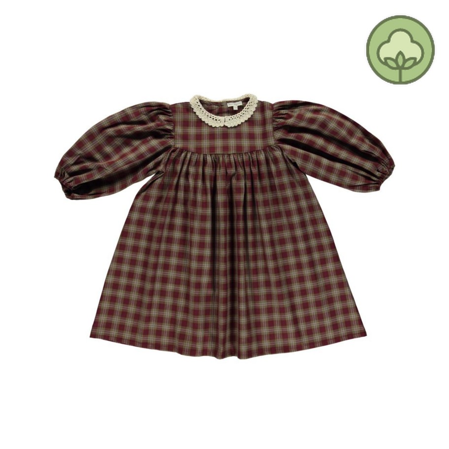 Bebe Organic Bebe Organic Eleanor Dress Vintage Checks Dresses