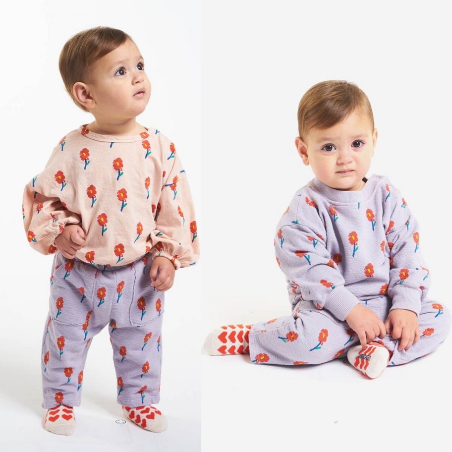 Bobo Choses Bobo Choses Baby Flowers All Over Jogging Pants Pants