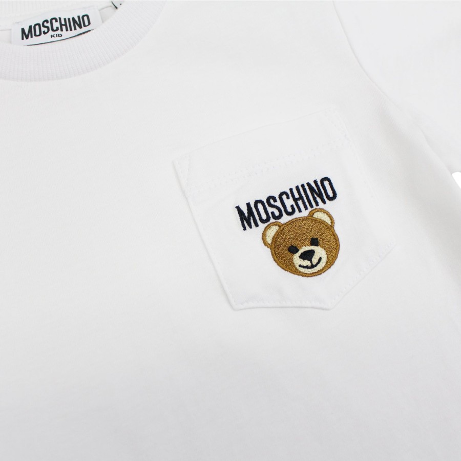 Moschino Moschino Kids Teddy Bear-Embroidered T-Shirt Shirt