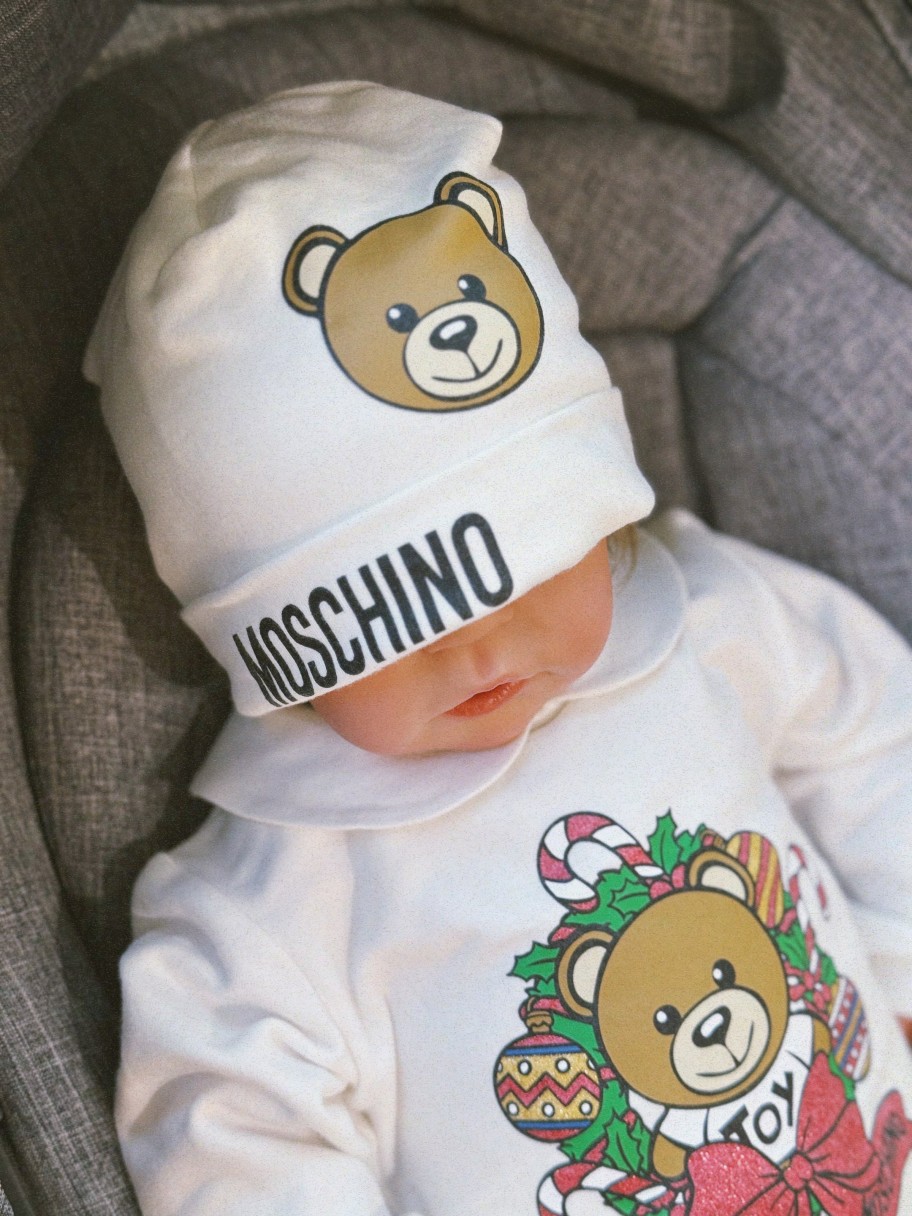 Moschino Moschino Kids Baby Newborn Footie Holiday Gift Set Onesies