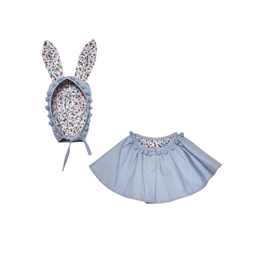 Tutu Du Monde Tutu Du Monde X Fleur Harris Bebe Secret Path Bonnet & Cape Set Accessories