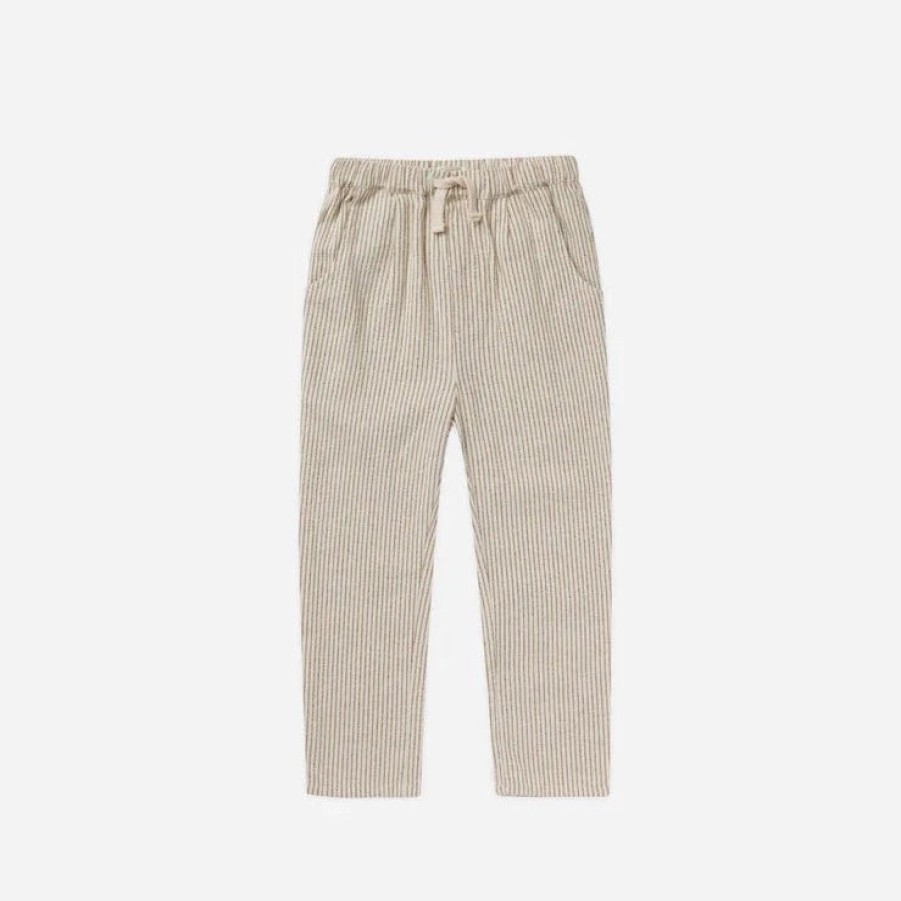 Rylee And Cru Rylee + Cru Ethan Trouser || Brass Pinstripe Pants