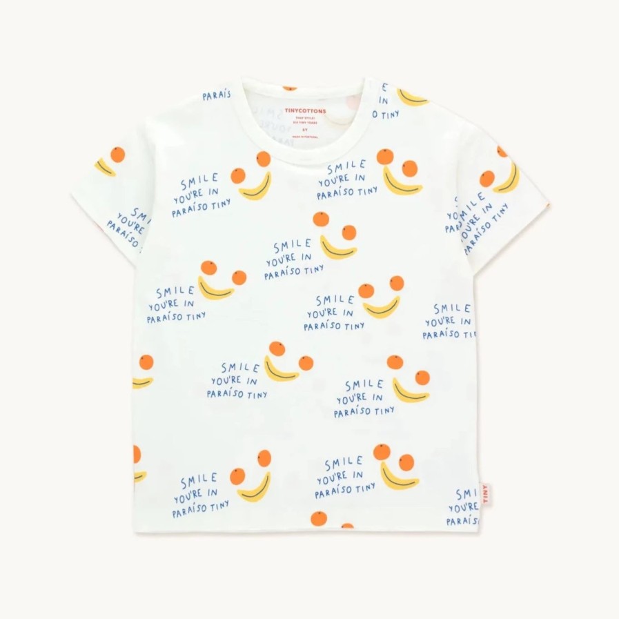 Tiny cottons Tiny Cottons Smile Tee Off-White Shirt