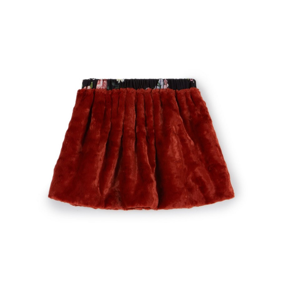 Wolf and Rita Wolf And Rita Carla Terracota Fur Skirt Skirts