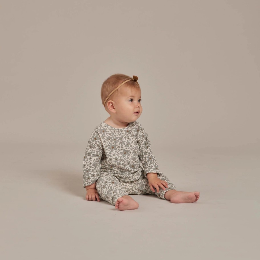 Rylee And Cru Rylee + Cru Slouch Pant || Georgia Blue Floral Pants