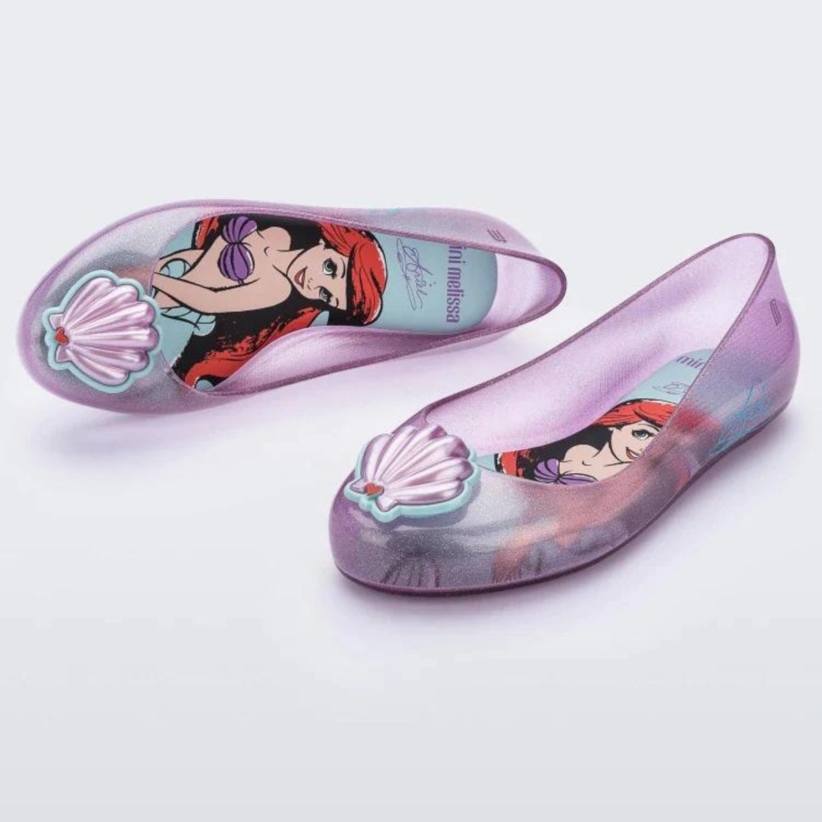 Mini Melissa Mini Melissa Sweet Love + Disney Princess Flat - Kids Shoes