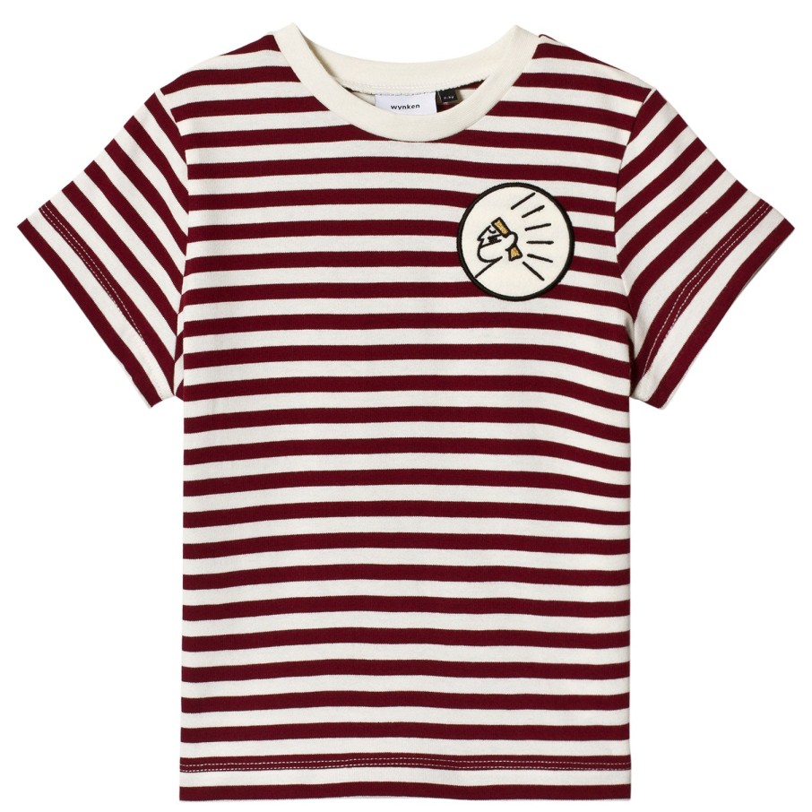 Wynken Wynken Apache Red And White Striped T-Shirt Shirts