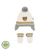 Moschino Moschino Kids Baby Cable Knit Hat Set In Gift Box Hats