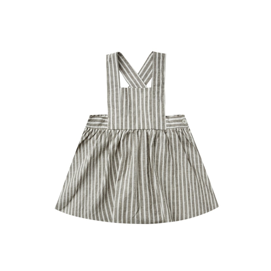 Rylee And Cru Rylee And Cru Pinafore Dress Railroad Stripe Dresses