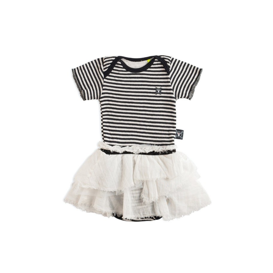 Nununu World Nununu World Soft Striped Onesie Skirt Onesies