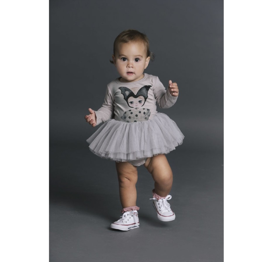 Rock Your Baby Rock Your Baby Bat Girl Circus Tutu Bodysuit Dresses