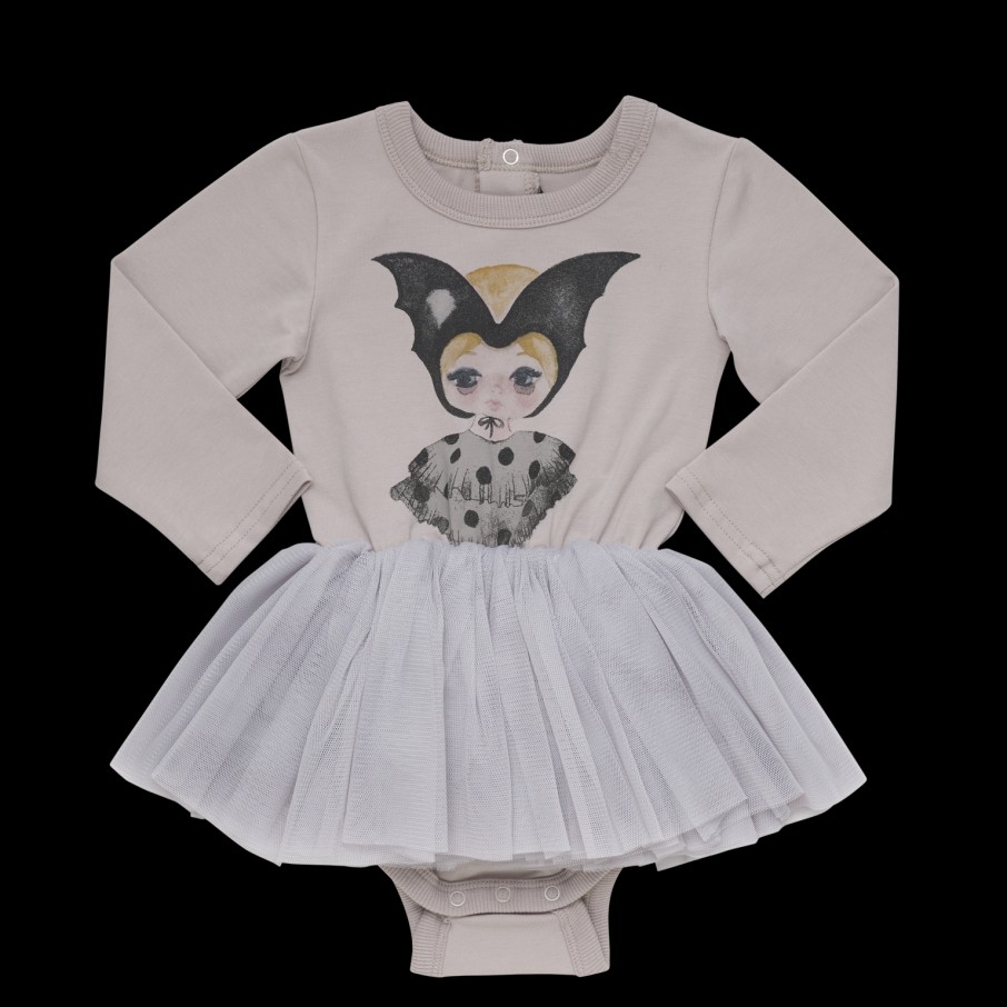 Rock Your Baby Rock Your Baby Bat Girl Circus Tutu Bodysuit Dresses