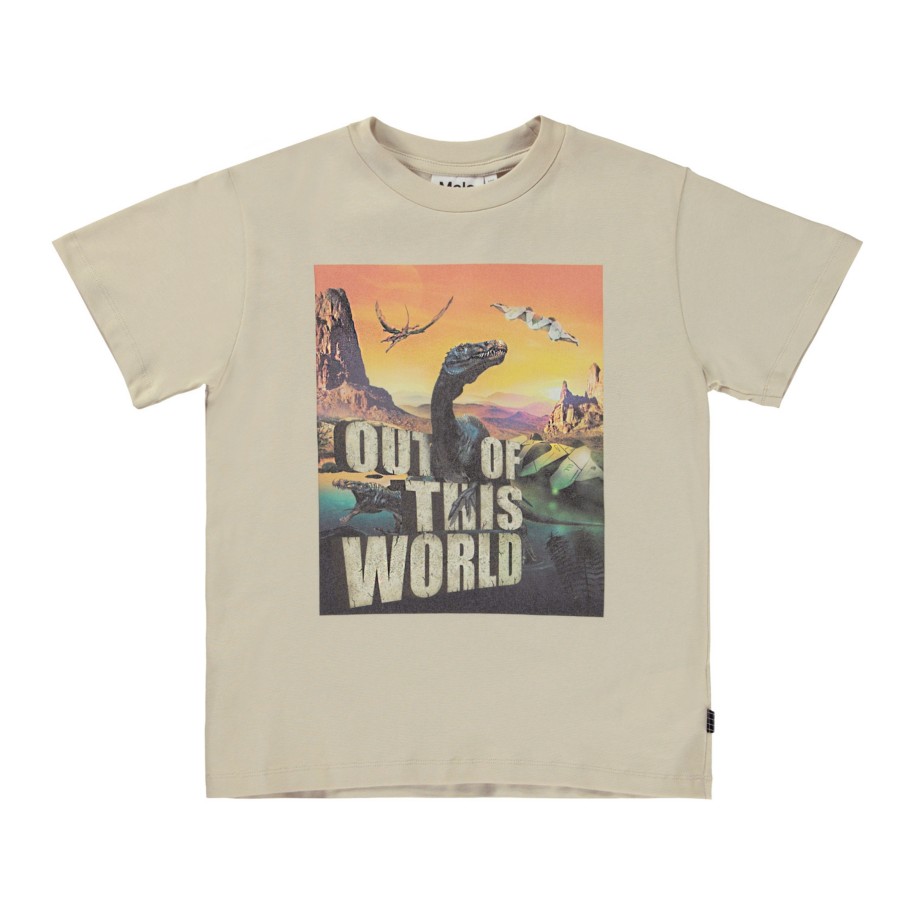 Molo Kids Molo Riley Strange World Beige T-Shirt Shirt