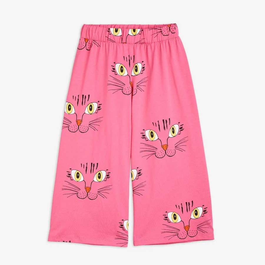 Mini Rodini Mini Rodini Cat Face Aop Trousers Pants