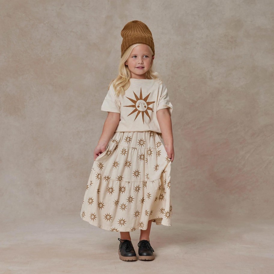 Rylee And Cru Rylee + Cru Tiered Midi Skirt || Suns Skirts