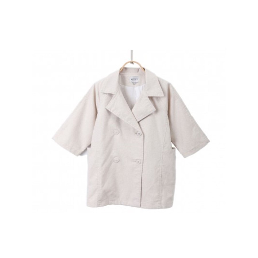 Donsje Donsje Ruby Jacket Natural Linen Cotton Blend Jackets