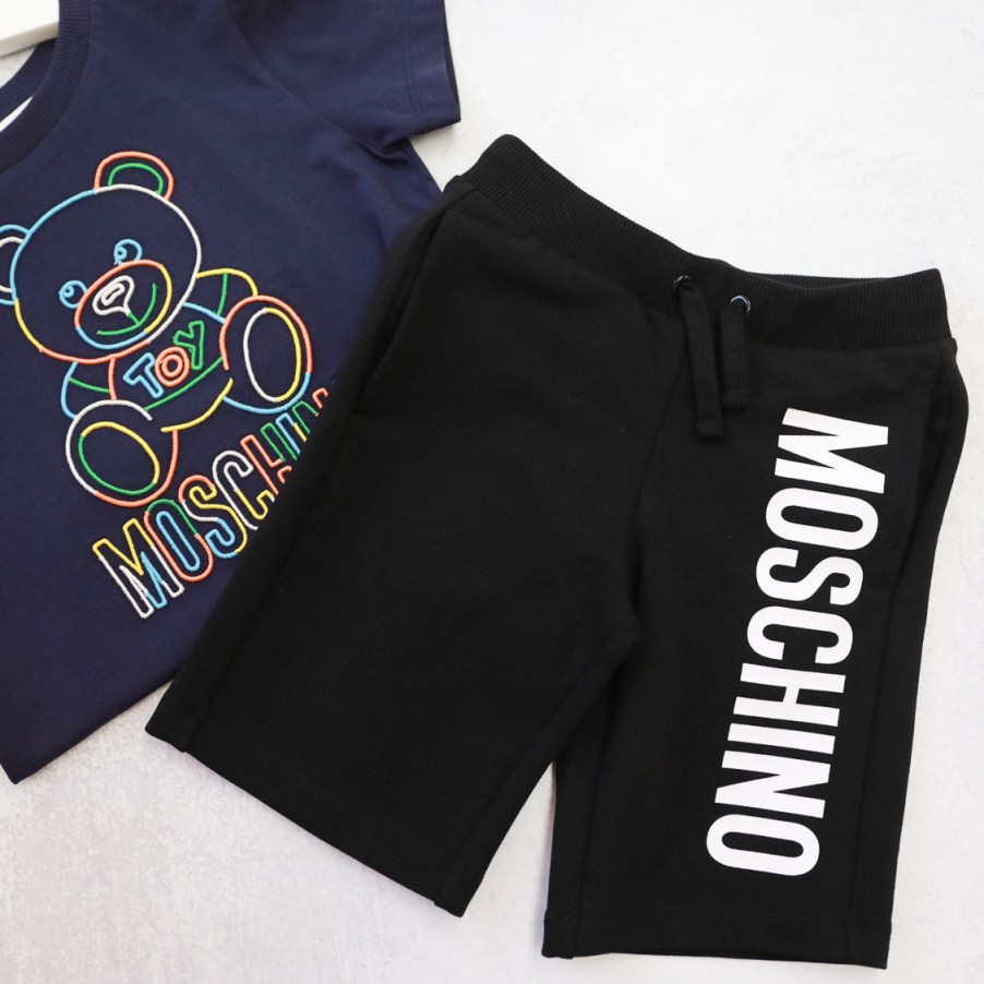 Moschino Moschino Kids Logo Shorts Black Shorts