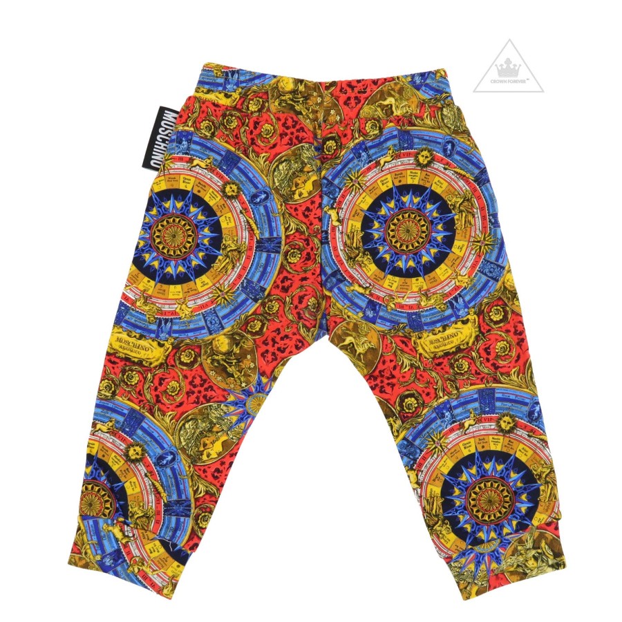 Moschino Moschino Baby Sweatpants With Multicolor Allover Print Pants