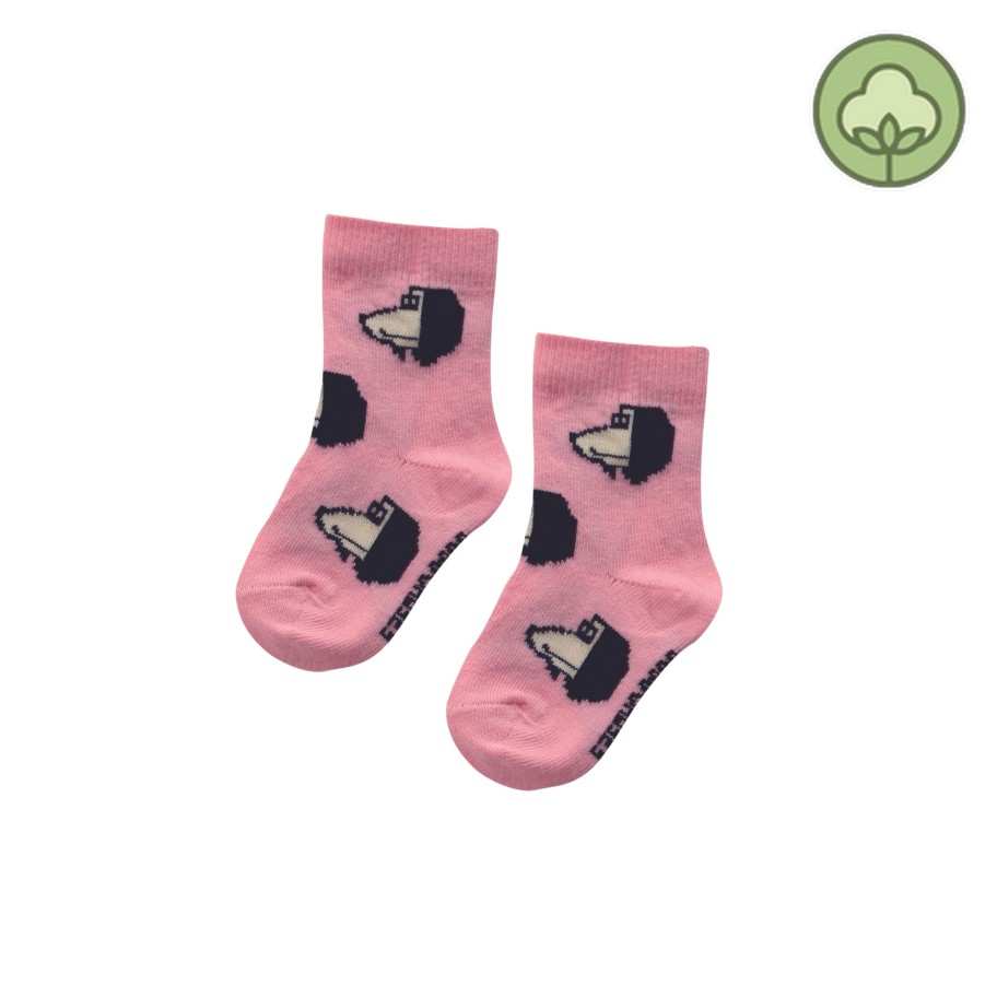 Bobo Choses Bobo Choses Pink Doggie Baby Socks Socks