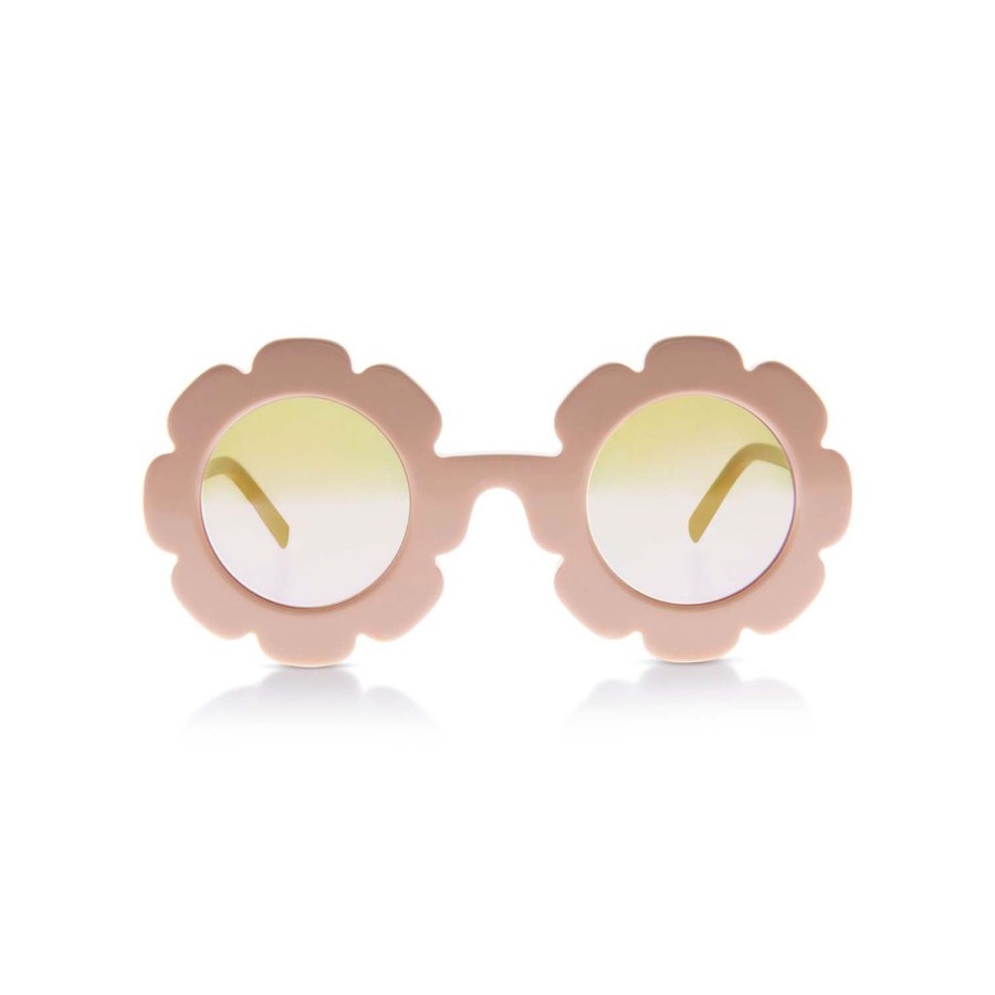 Sons + Daughters Eyewear Sons + Daughters Eyewear Pixie Bio Nude Pink W/ Mirror Sunglasses