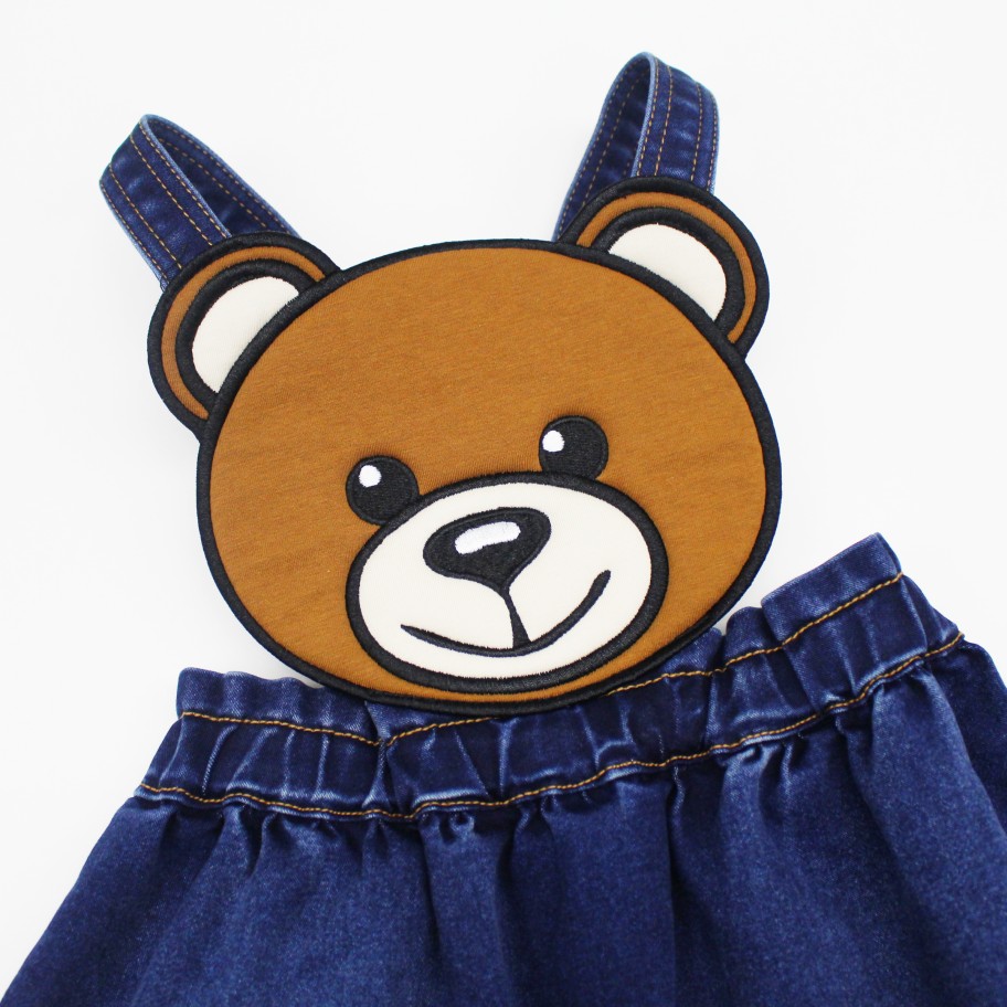 Moschino Moschino Baby Bear Denim Dress Skirts