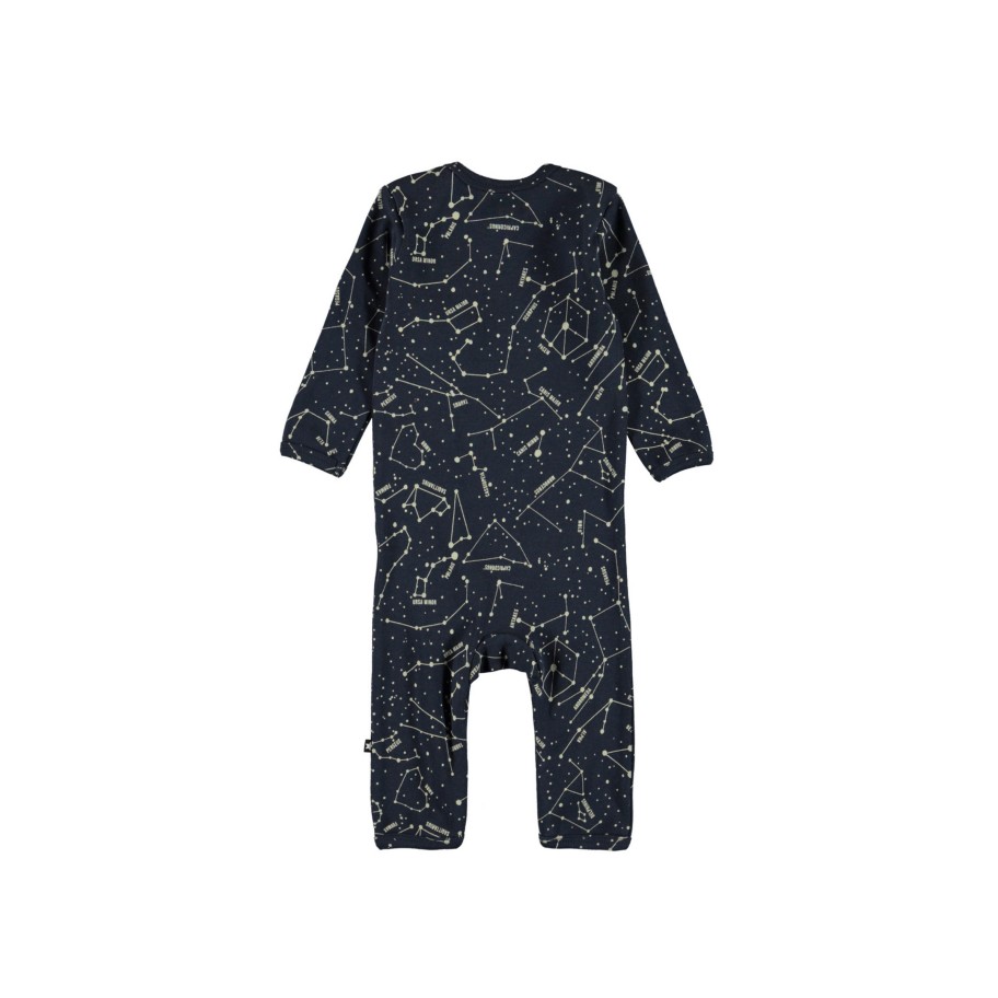 Molo Kids Molo Kids Faso Star Maps Organic Baby Bodysuit Romper