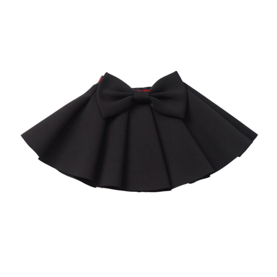 Petite Hailey Petite Hailey Bow Neo Skirt Black Skirts