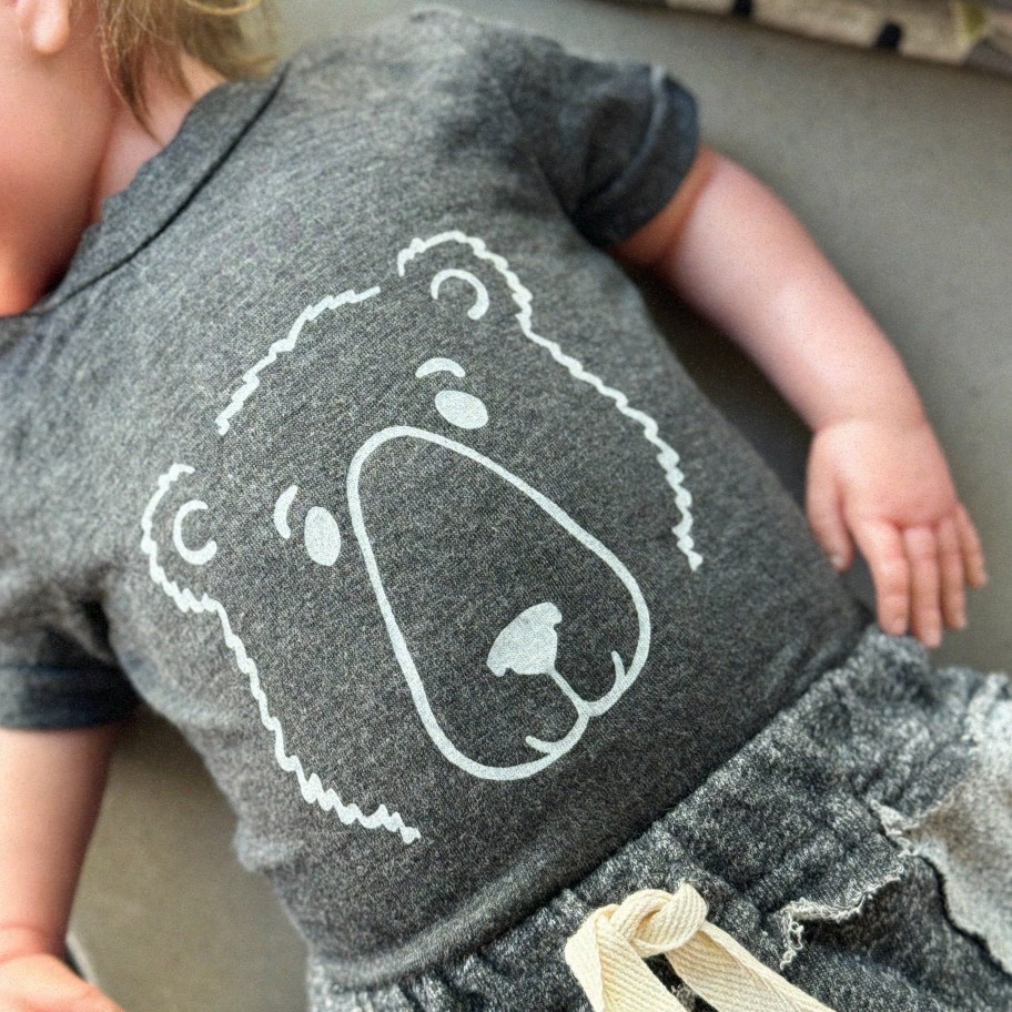 Oh Baby! Oh Baby! Happy Bear Soft Cotton T Shirt Shirts