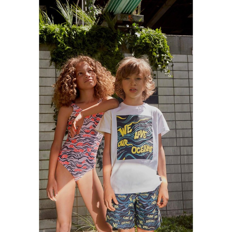 Molo Kids Molo Kids Nario We Love Our Ocean Swim Shorts Beach