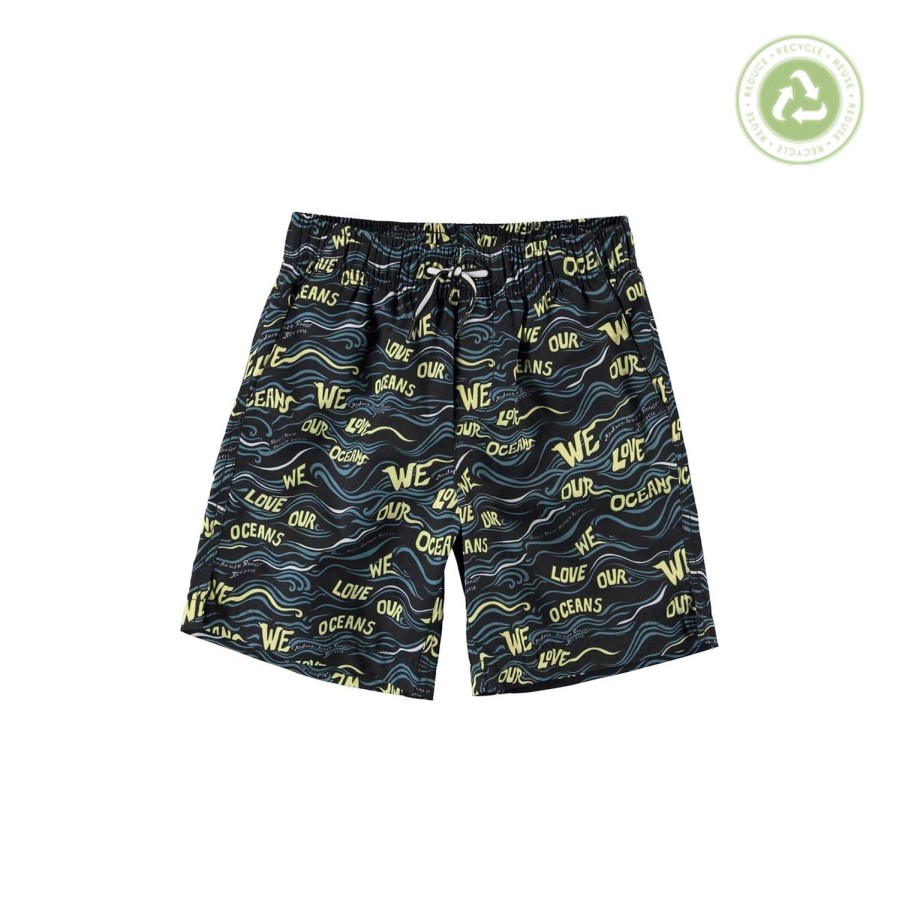 Molo Kids Molo Kids Nario We Love Our Ocean Swim Shorts Beach