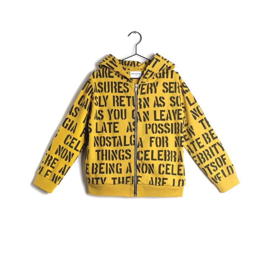 Wolf and Rita Wolf And Rita Pedro Yellow Alphabet Soup Hoodie Hoodies