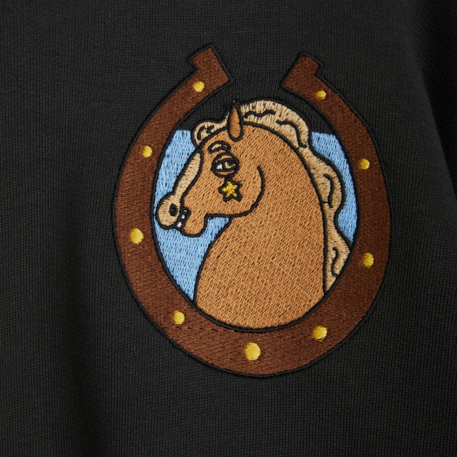 Mini Rodini Mini Rodini Horses Embroidered Sweatshirt Sweatshirts