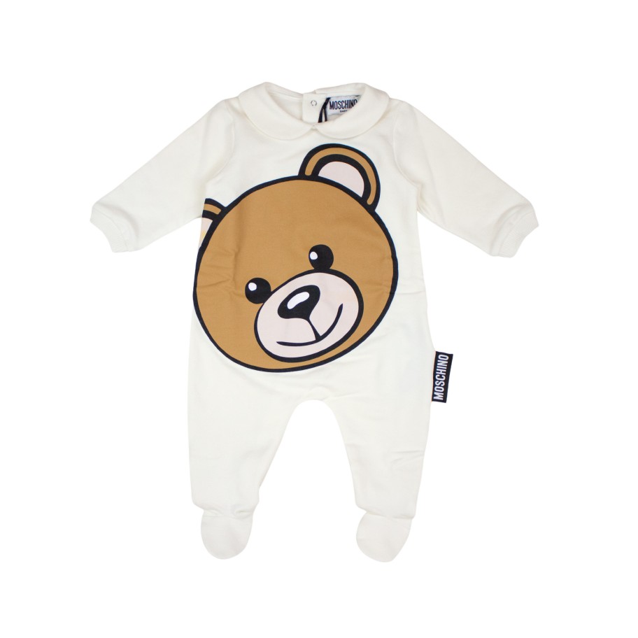 Moschino Moschino Kids Baby Teddy Bear Babygrow Footie Gift Box Onesies