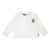 Moschino Moschino Kids Baby Cotton Cardigan Bear Batch White Cardigans