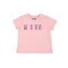 Moschino Moschino Baby Logo Print Bear T Shirt Pink Shirts