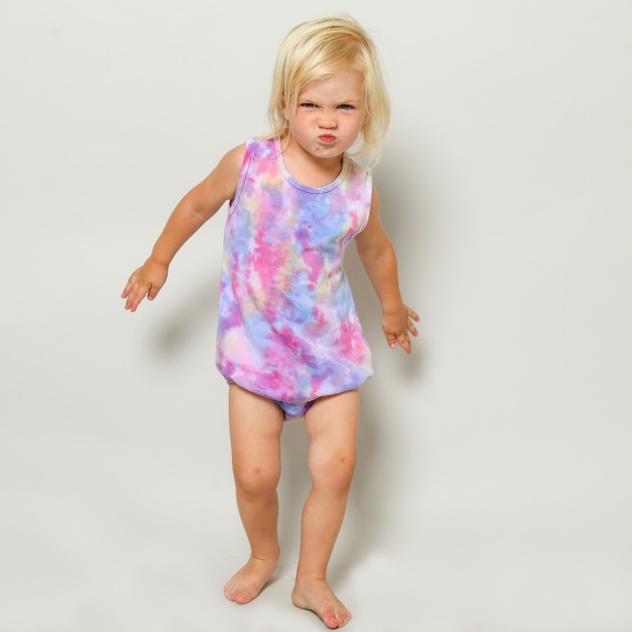 Fairwell Kids Fairwell Kids Terra Bubble Baby Romper, In Aura Romper