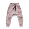 Nununu World Nununu World Scribbled Skulls Baggy Pants Pink Pants