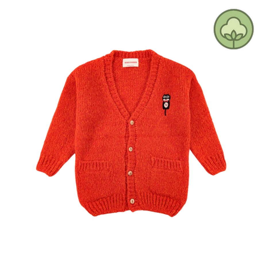 Bobo Choses Bobo Choses Cat O'Clock Cardigan Cardigans