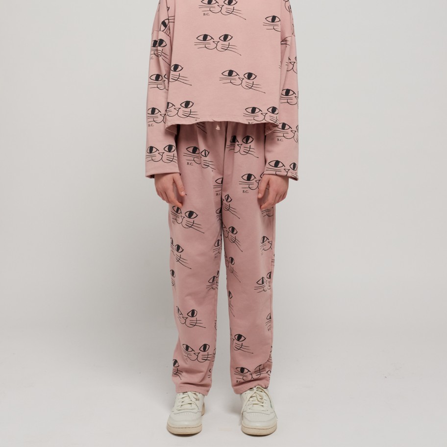 Bobo Choses Bobo Choses Smiling Cat All Over Jogging Pants Pants