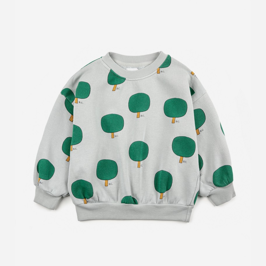 Bobo Choses Bobo Choses Green Tree All Over Sweatshirt Sweatshirts