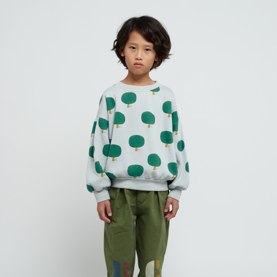 Bobo Choses Bobo Choses Green Tree All Over Sweatshirt Sweatshirts