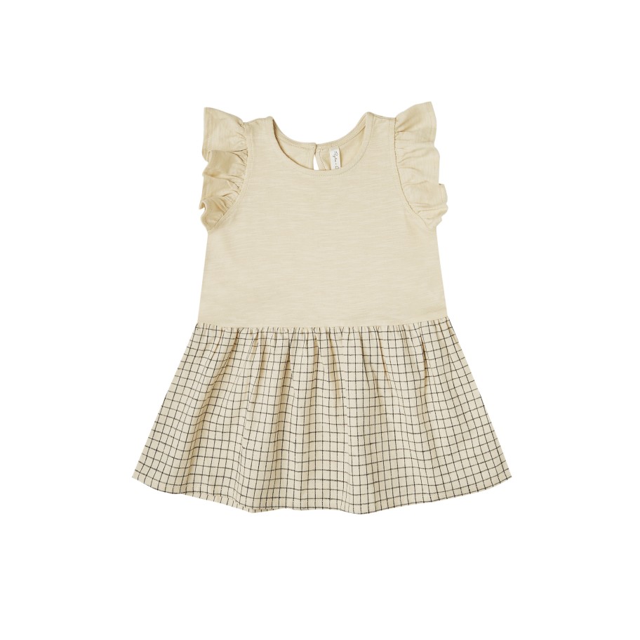 Rylee And Cru Rylee + Cru Grid Coury Dress Butter Dresses