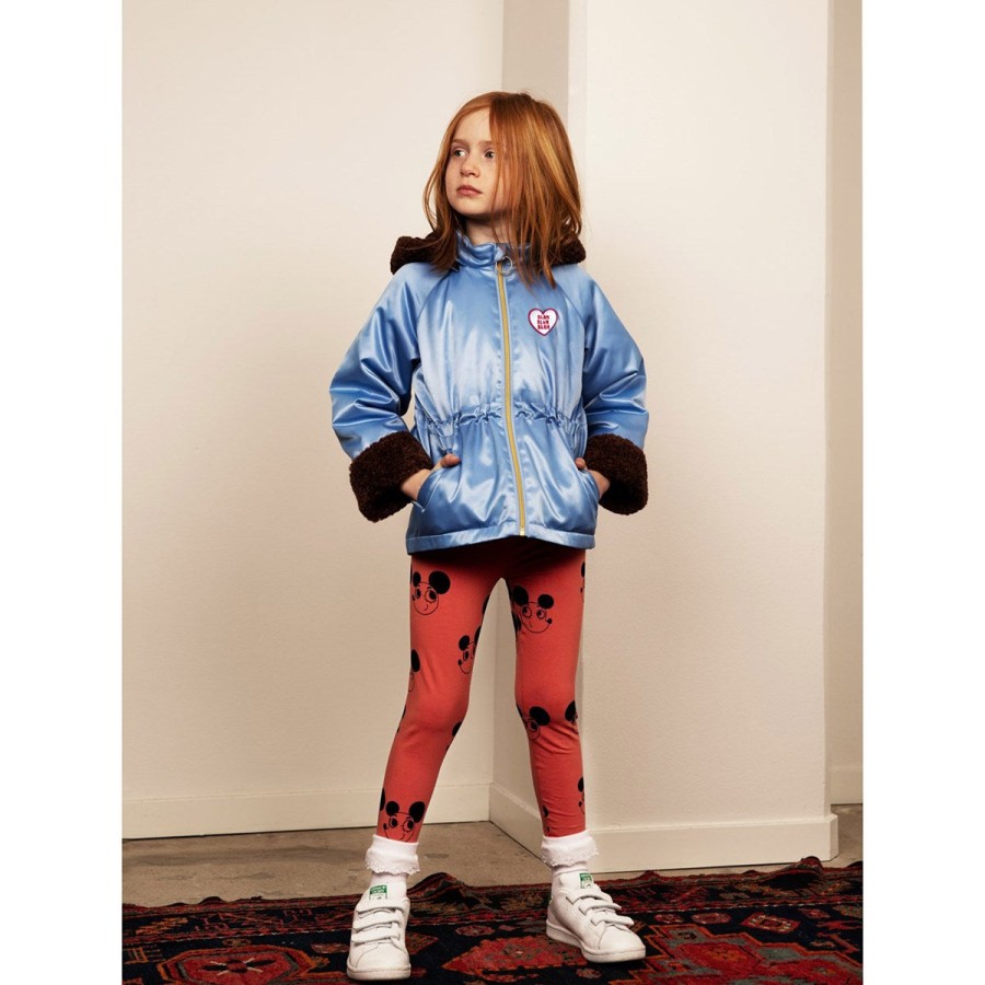 Mini Rodini Mini Rodini Faux Fur Parka Light Blue Jackets