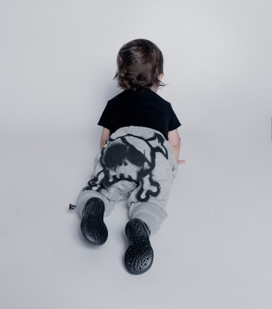 Nununu World Nununu World Baby Soft Skulls Baggy Pants Black Pants